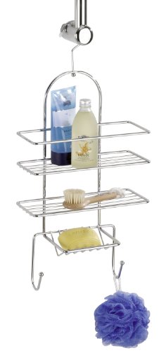 Wenko 15177100 Exklusiv Duschdiener  - 2 Ablagen, Stahl, 25 x 52 x 11 cm, Chrom -