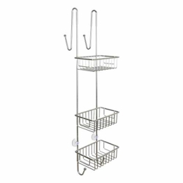 Edaygo Duschablage Duschregal zum Hängen Ohne Bohren, Edelstahl Rostfrei, für Duschkabinenstärke bis 3 cm, mit 3 Körben (83 cm) - 1
